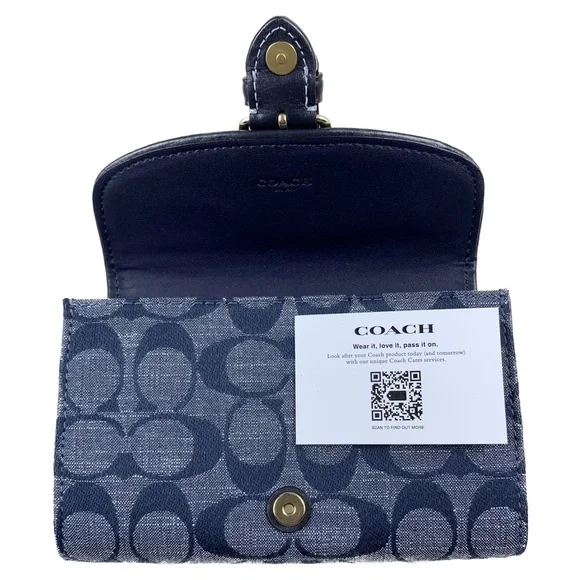 Kleo Wallet In Signature Chambray -NWT
